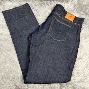 Shockoe atelier dark wash cotton button fly jeans size 40